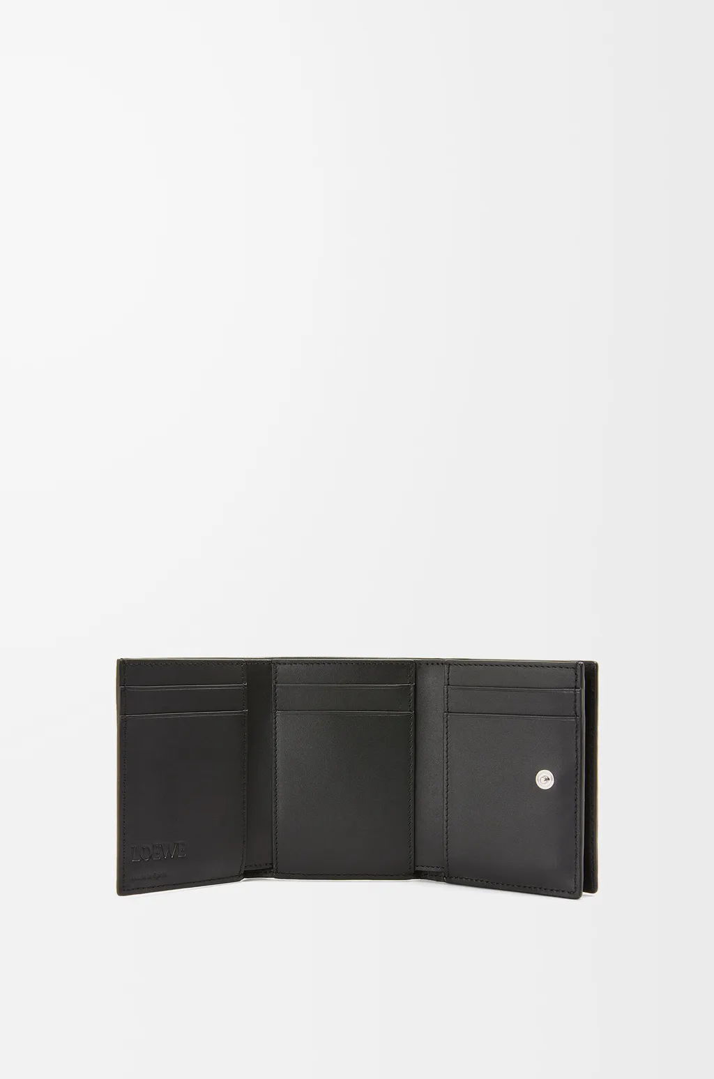 Trifold Wallet In Soft Grained Calfskin