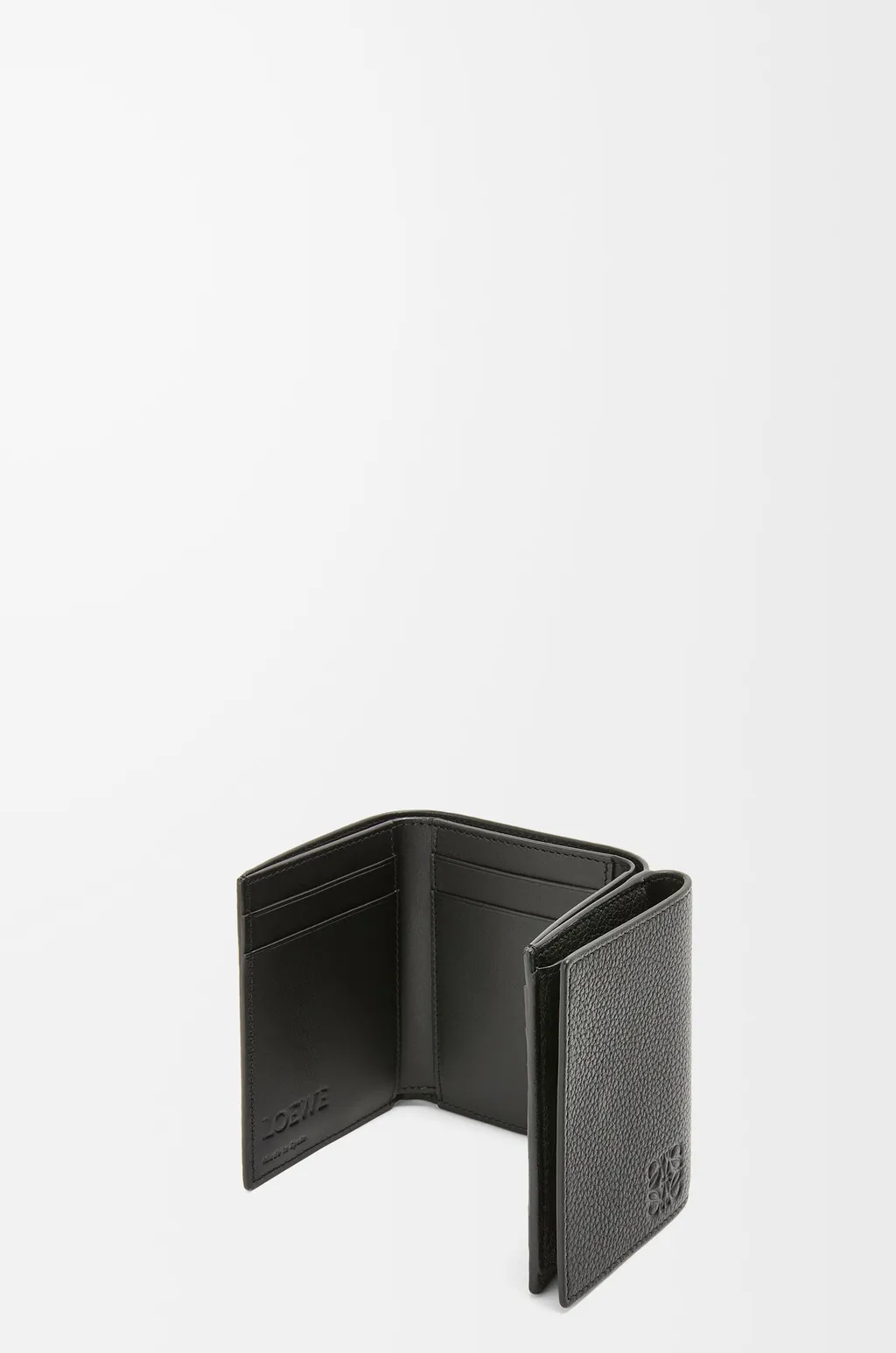 Trifold Wallet In Soft Grained Calfskin