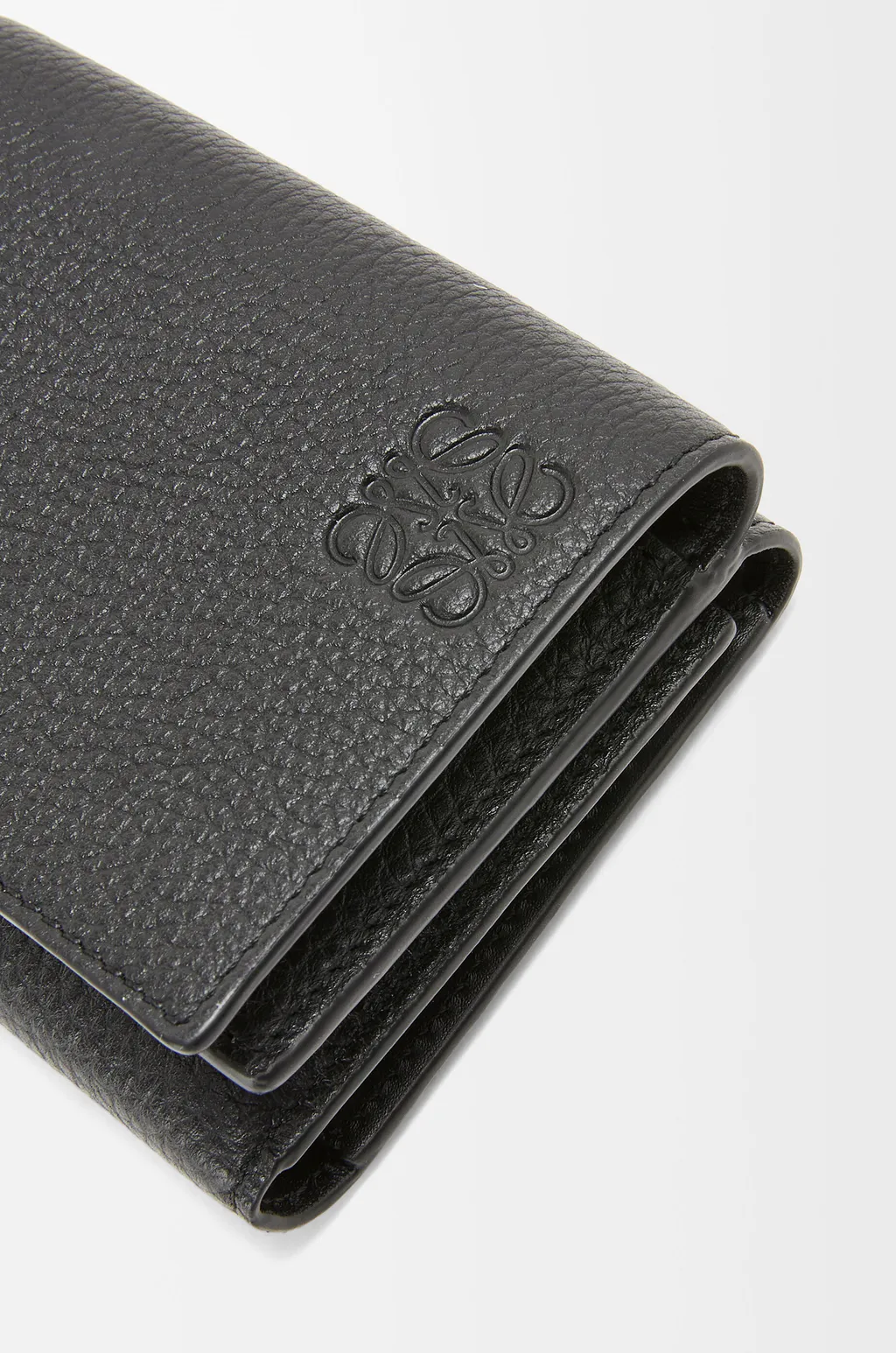 Trifold Wallet In Soft Grained Calfskin