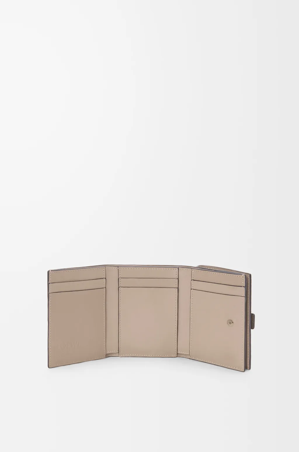 Trifold Wallet In Soft Grained Calfskin