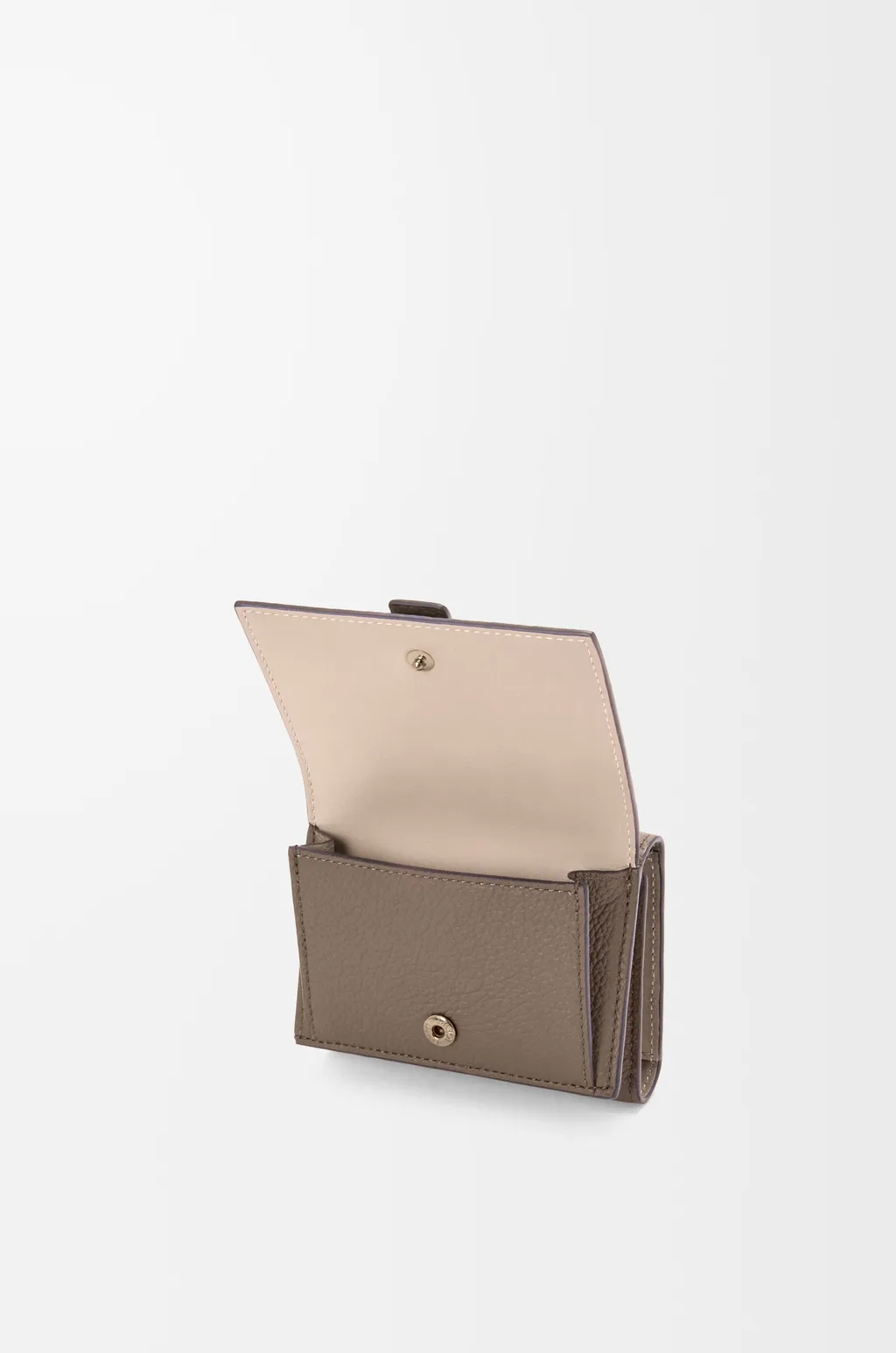 Trifold Wallet In Soft Grained Calfskin