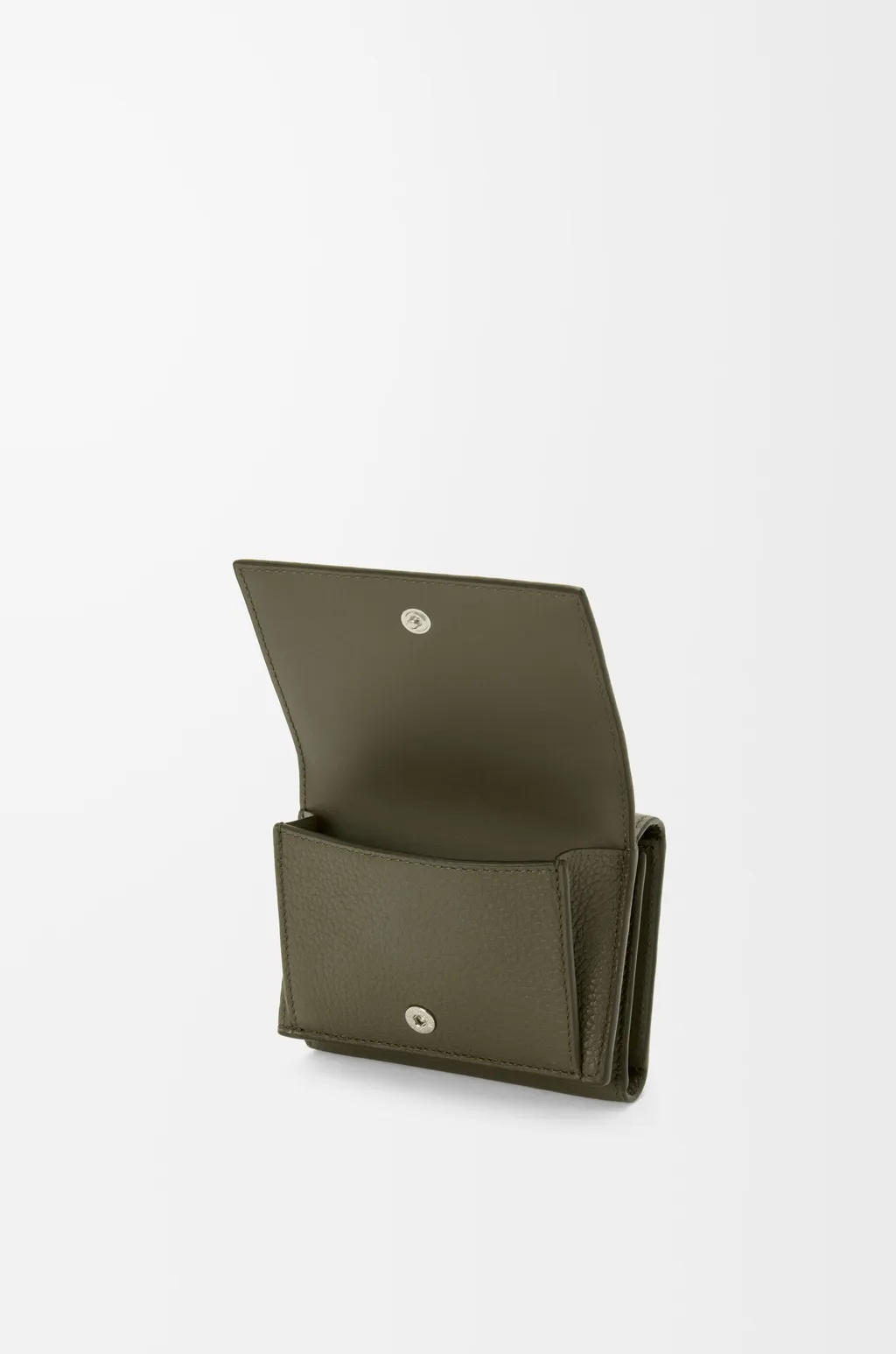 Trifold Wallet In Soft Grained Calfskin
