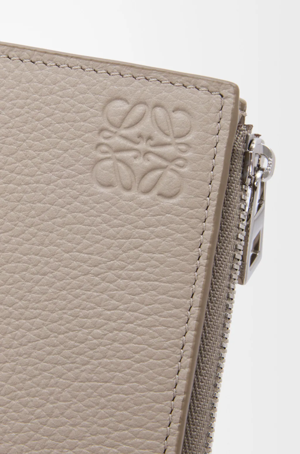 Slim Compact Wallet In Soft Grained Calfskin