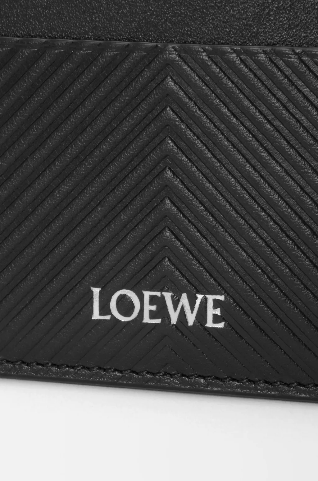 Plain Cardholder In Textured Classic Calfskin