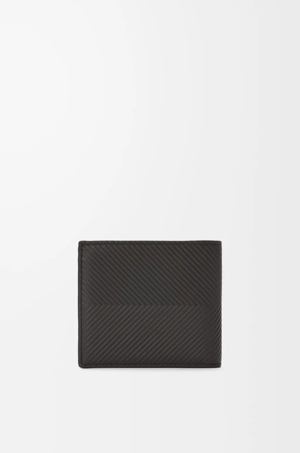 Bifold Coin Wallet In Textured Classic Calfskin