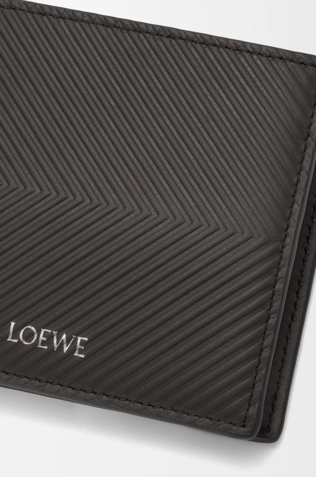 Bifold Coin Wallet In Textured Classic Calfskin