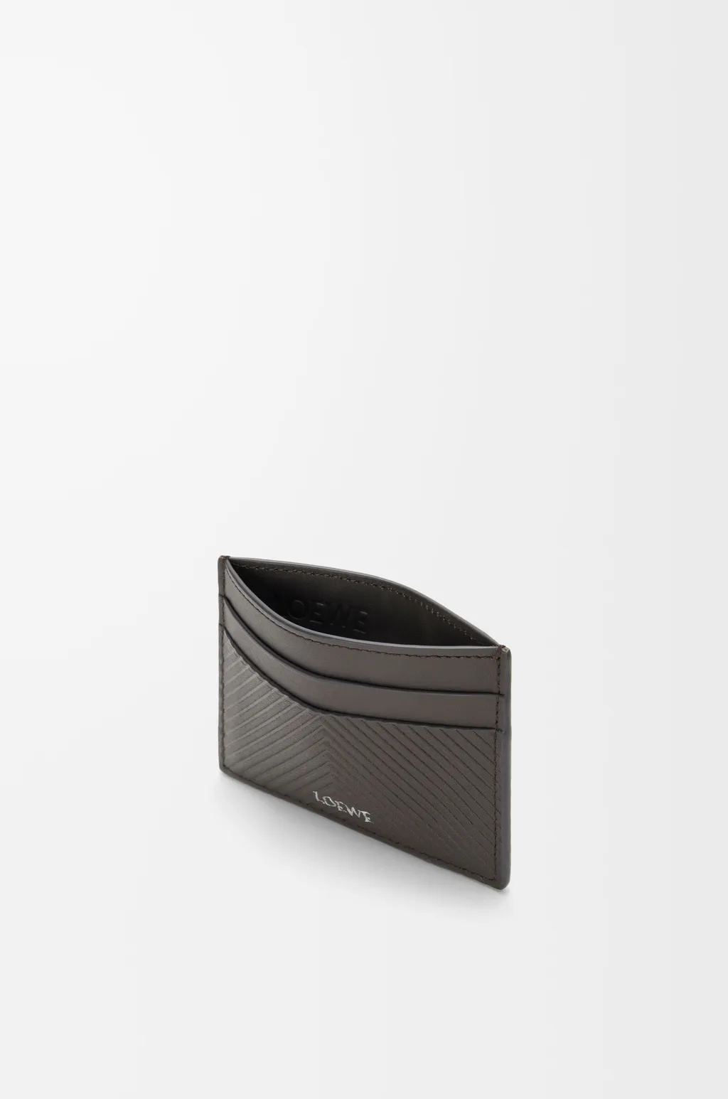Plain Cardholder In Textured Classic Calfskin
