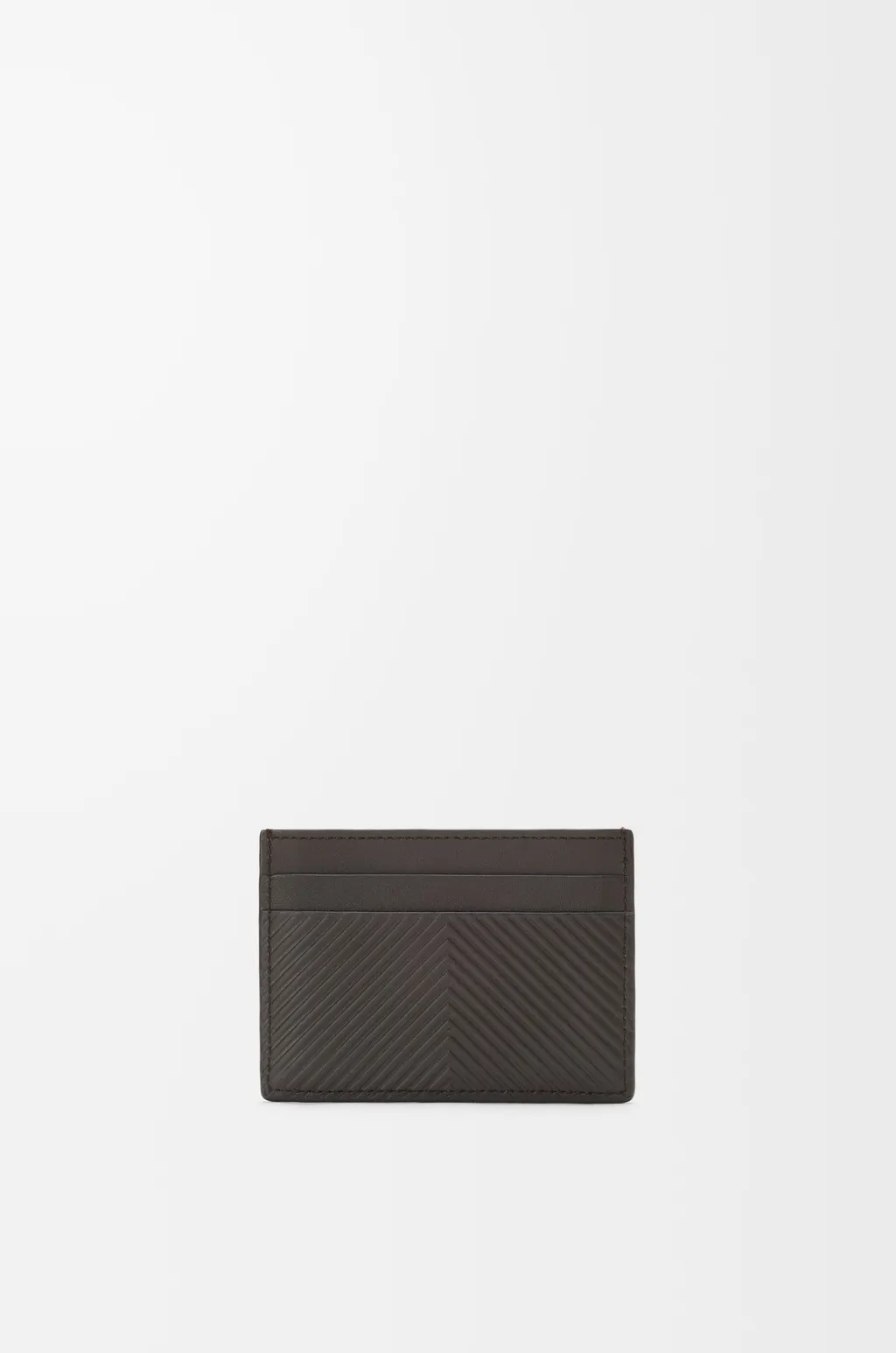 Plain Cardholder In Textured Classic Calfskin
