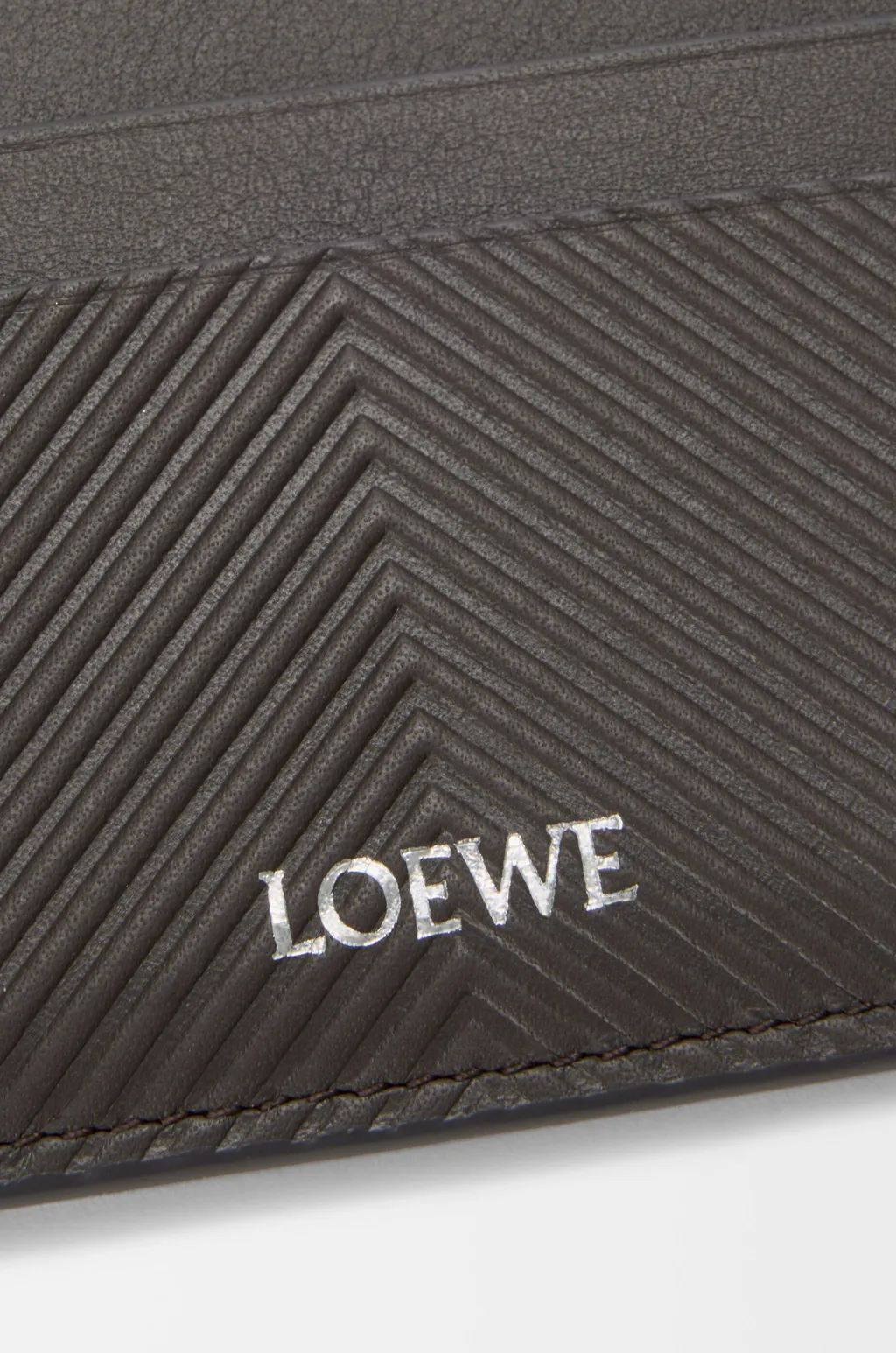 Plain Cardholder In Textured Classic Calfskin