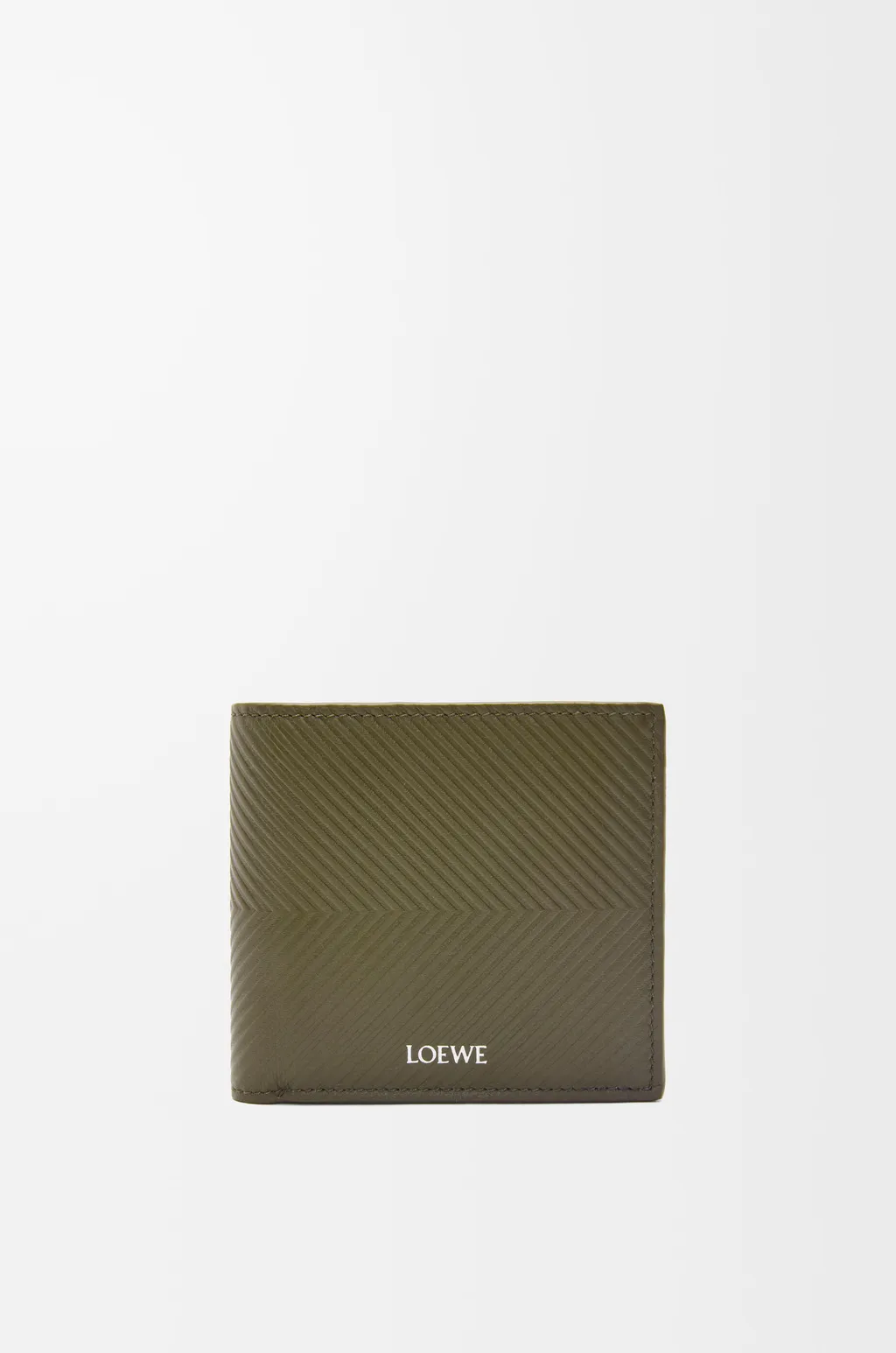 Bifold Coin Wallet In Textured Classic Calfskin