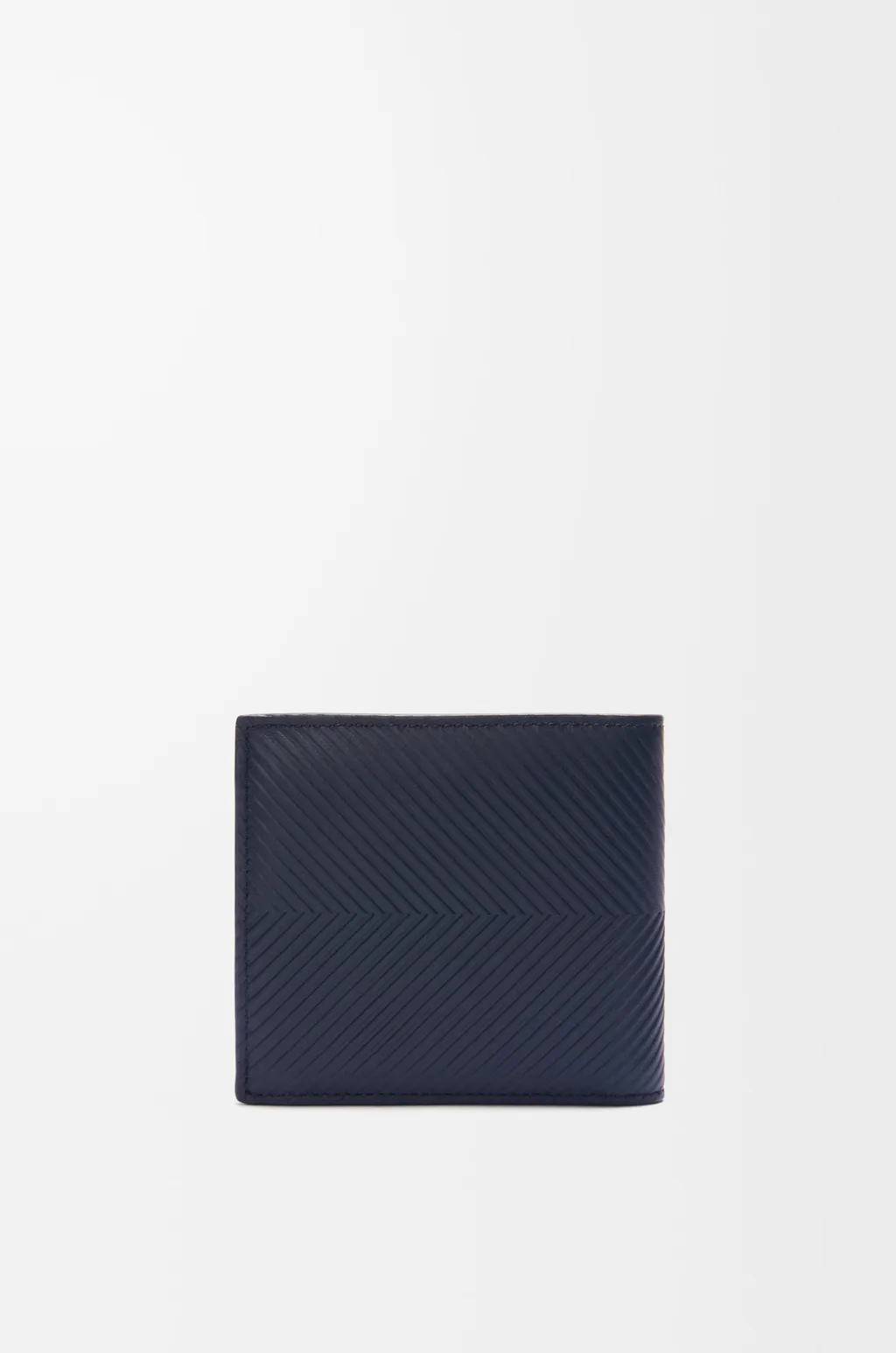 Bifold Coin Wallet In Textured Classic Calfskin