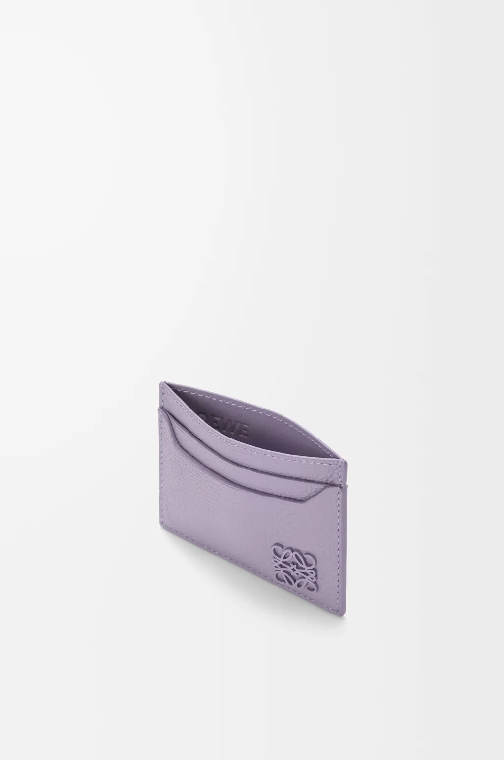 Anagram Plain Cardholder In Pebble Grained Calfskin