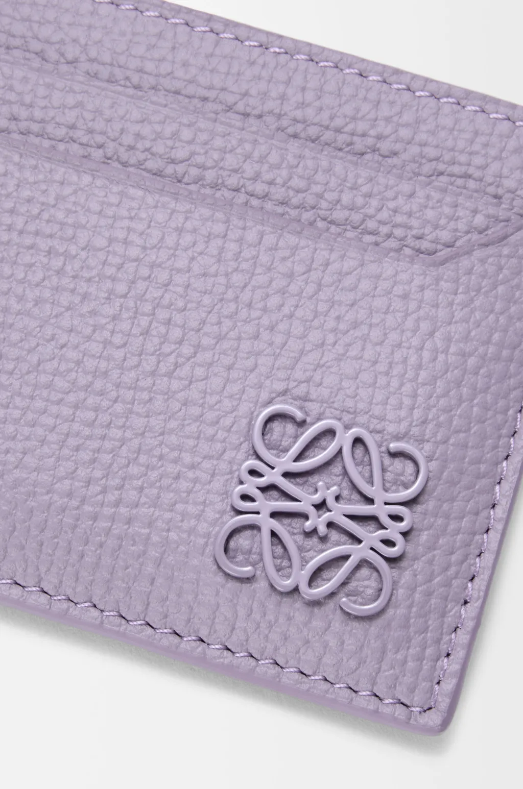 Anagram Plain Cardholder In Pebble Grained Calfskin