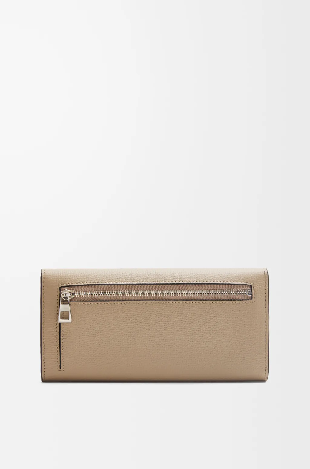 Anagram Continental Wallet In Pebble Grained Calfskin