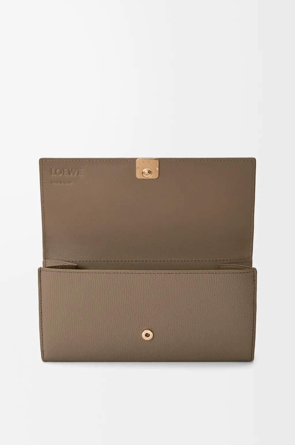 Anagram Continental Wallet In Pebble Grained Calfskin
