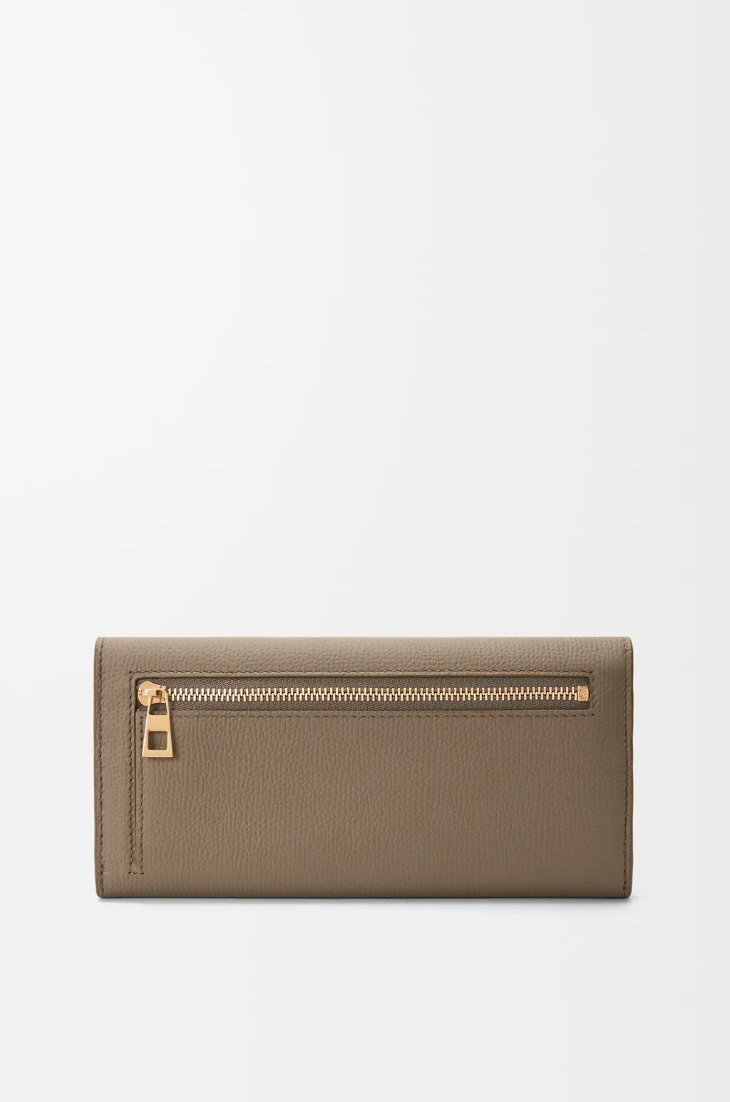 Anagram Continental Wallet In Pebble Grained Calfskin