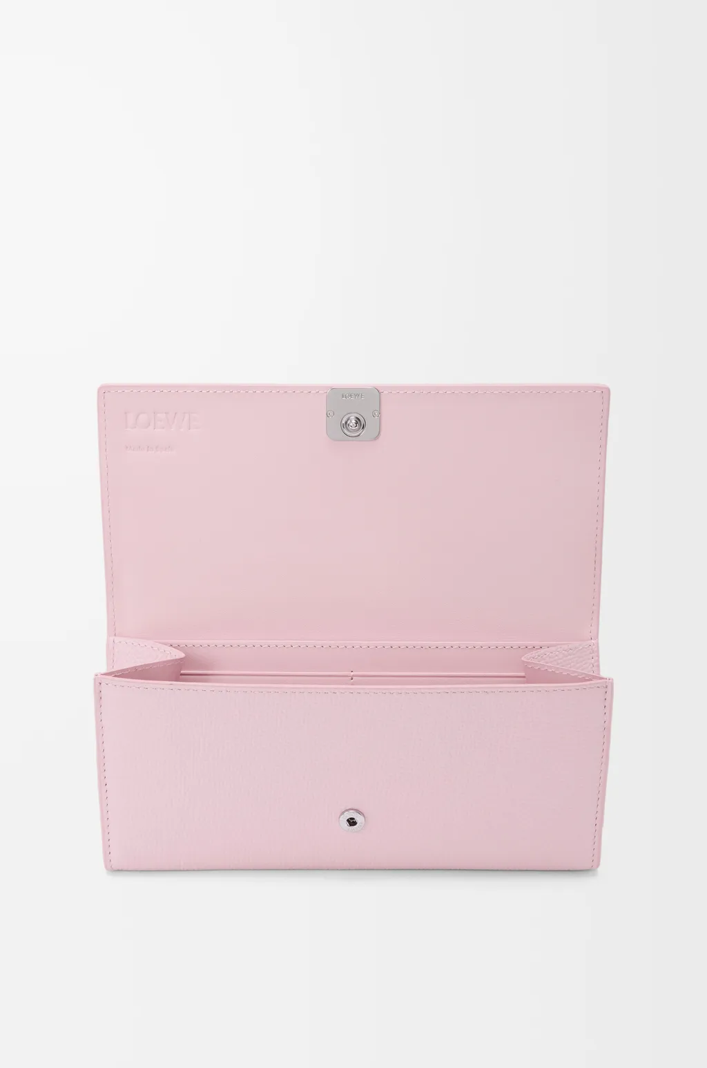 Anagram Continental Wallet In Pebble Grained Calfskin