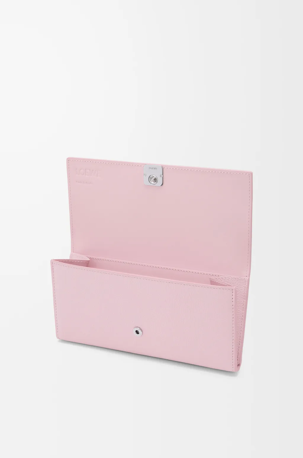 Anagram Continental Wallet In Pebble Grained Calfskin