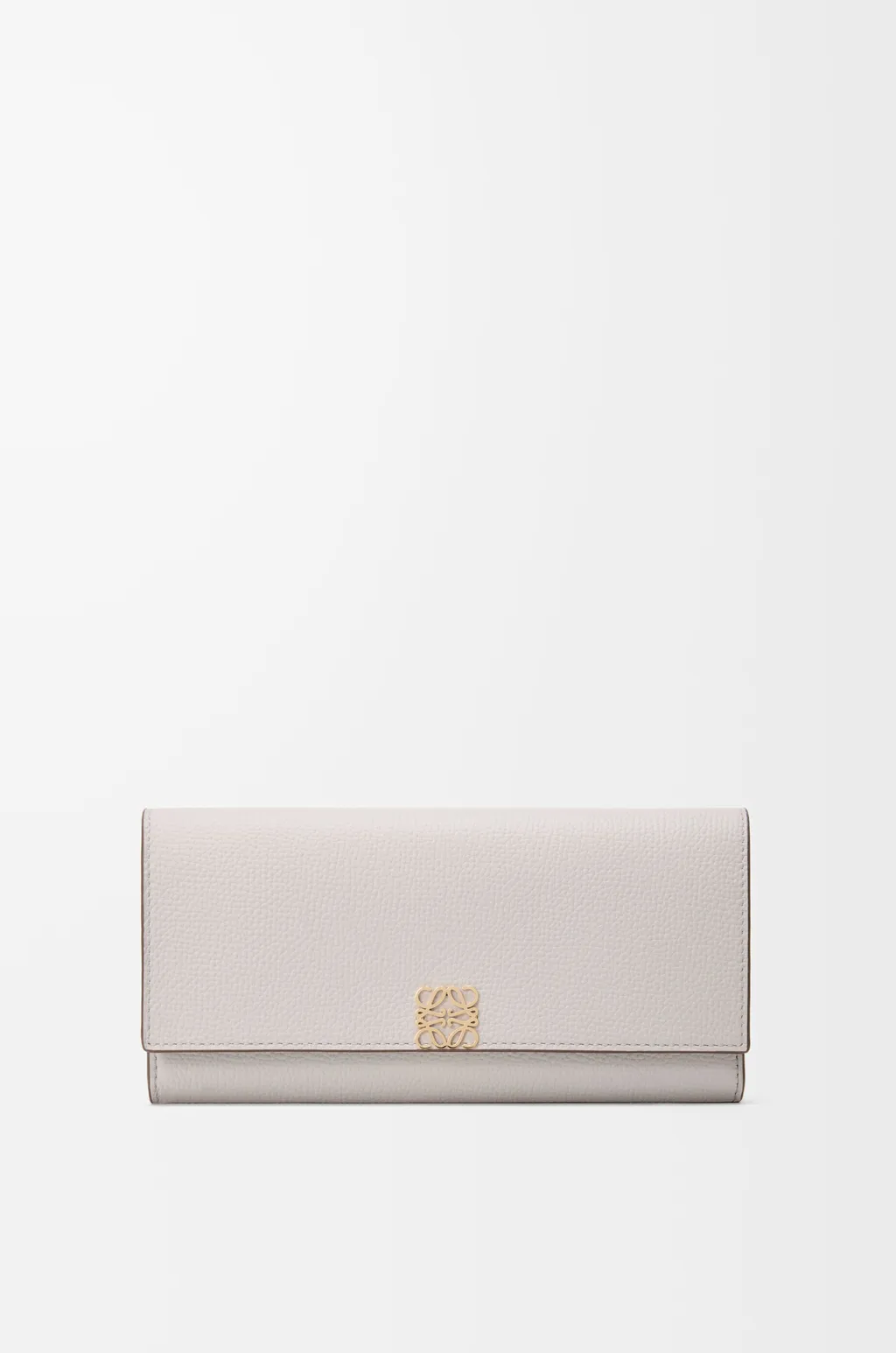 Anagram Continental Wallet In Pebble Grained Calfskin