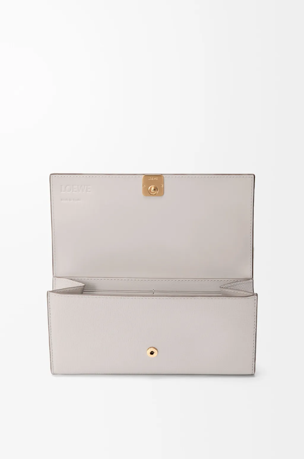 Anagram Continental Wallet In Pebble Grained Calfskin