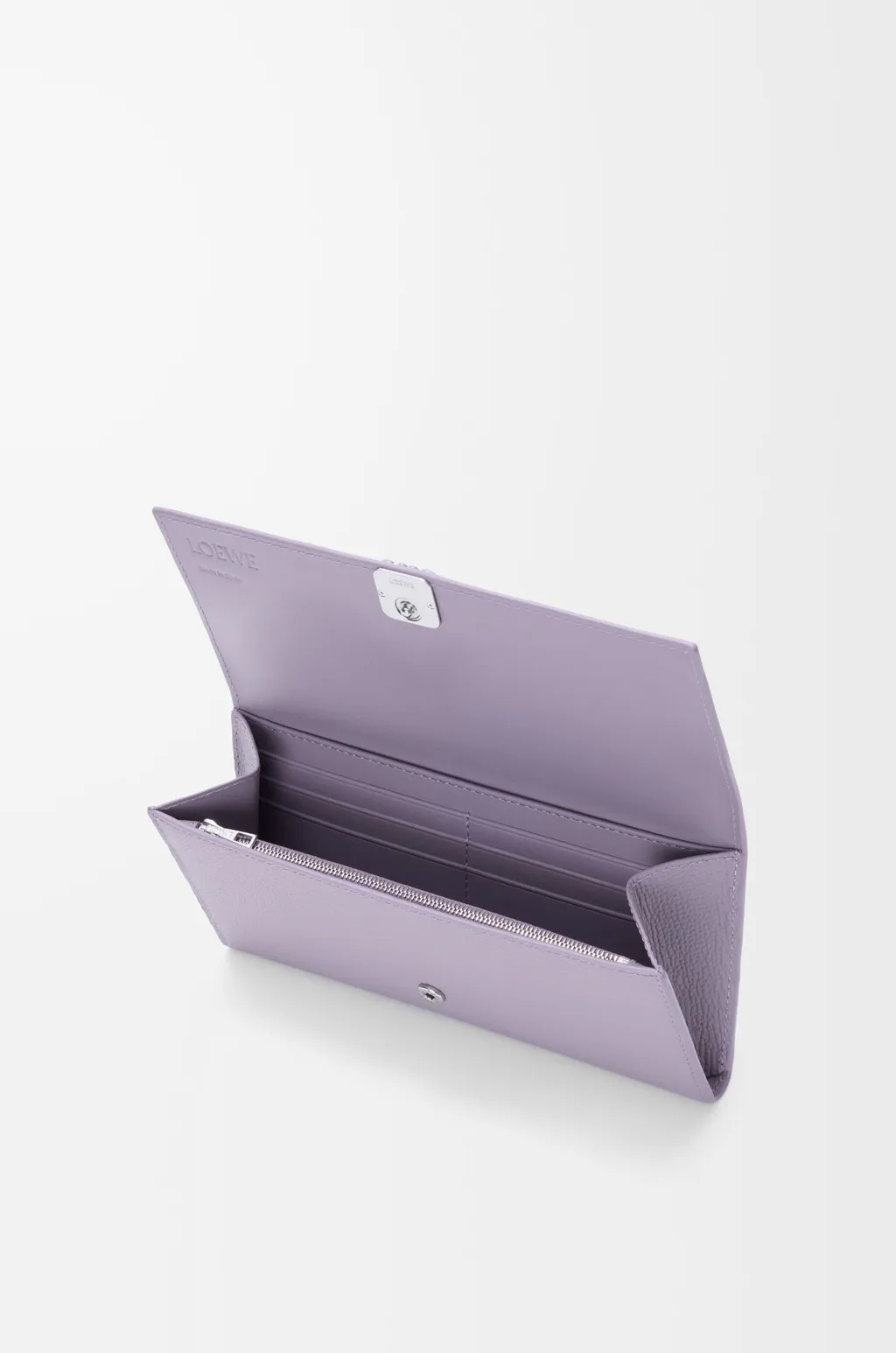 Anagram Continental Wallet In Pebble Grained Calfskin