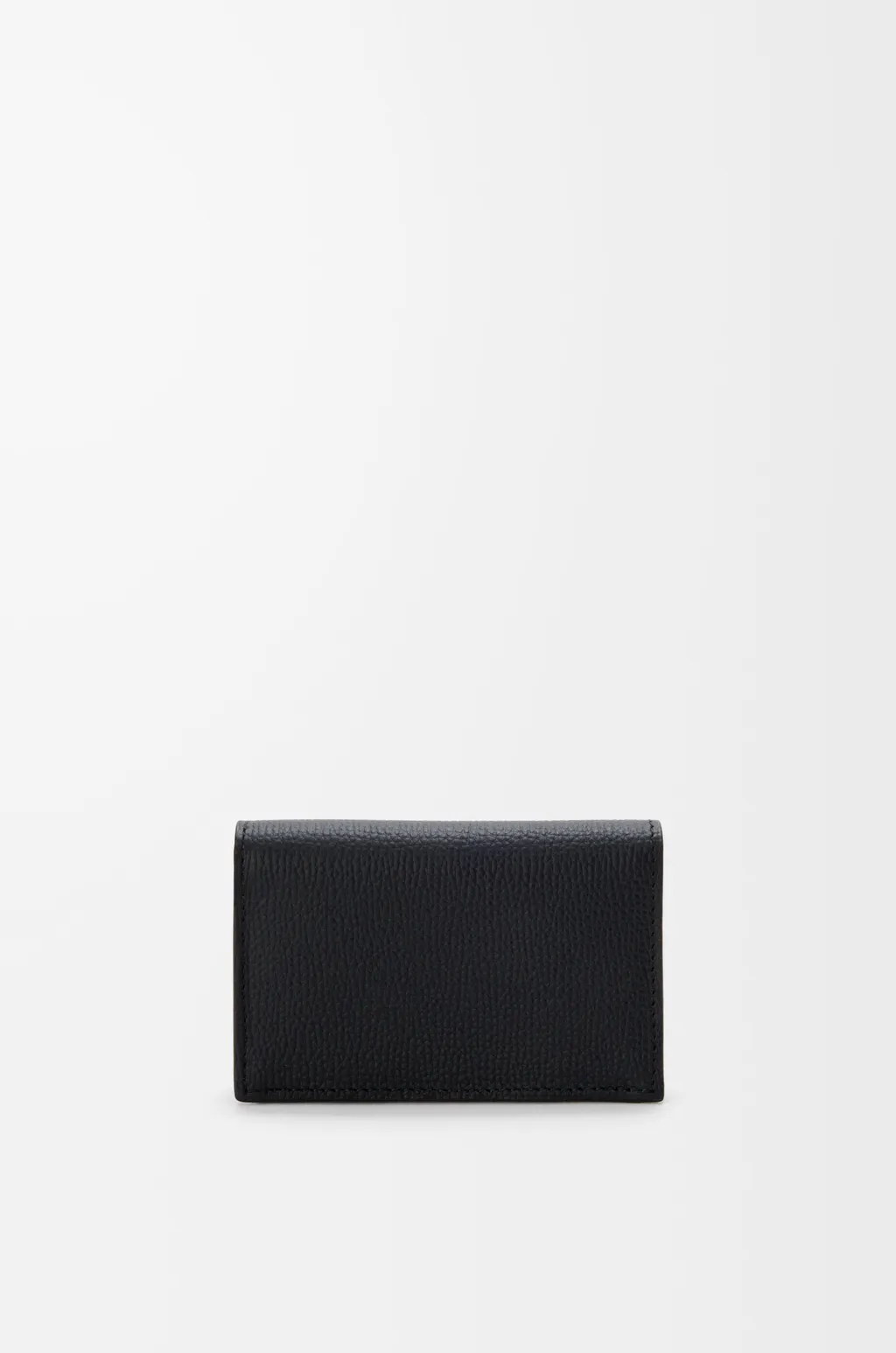 Anagram Business Cardholder In Pebble Grained Calfskin