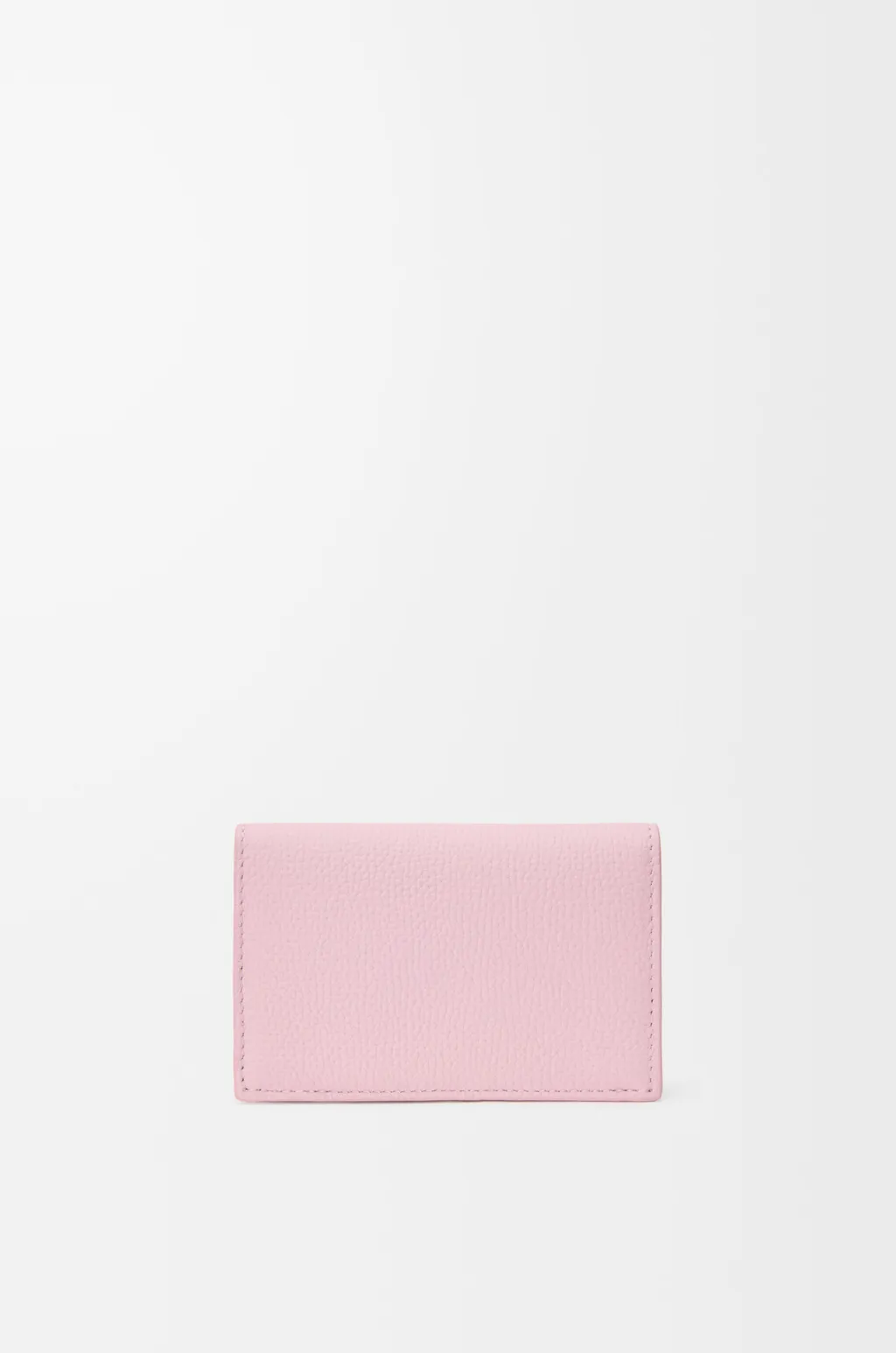 Anagram Business Cardholder In Pebble Grained Calfskin