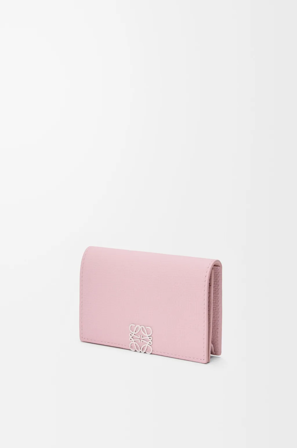 Anagram Business Cardholder In Pebble Grained Calfskin