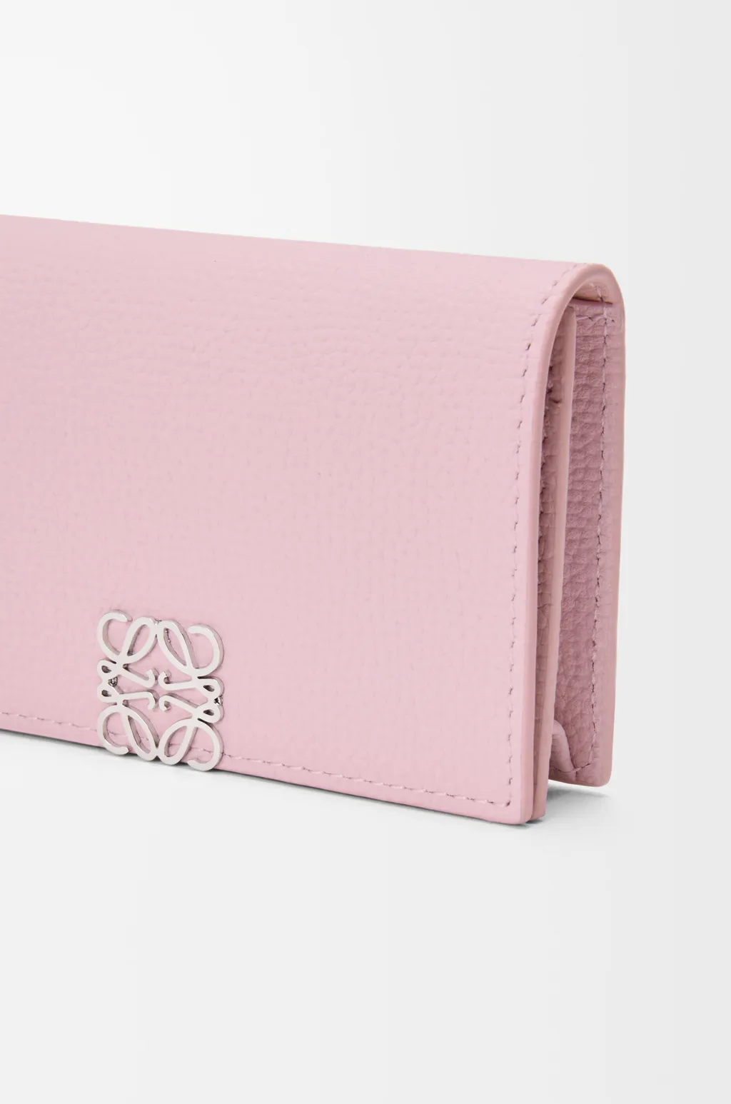 Anagram Business Cardholder In Pebble Grained Calfskin