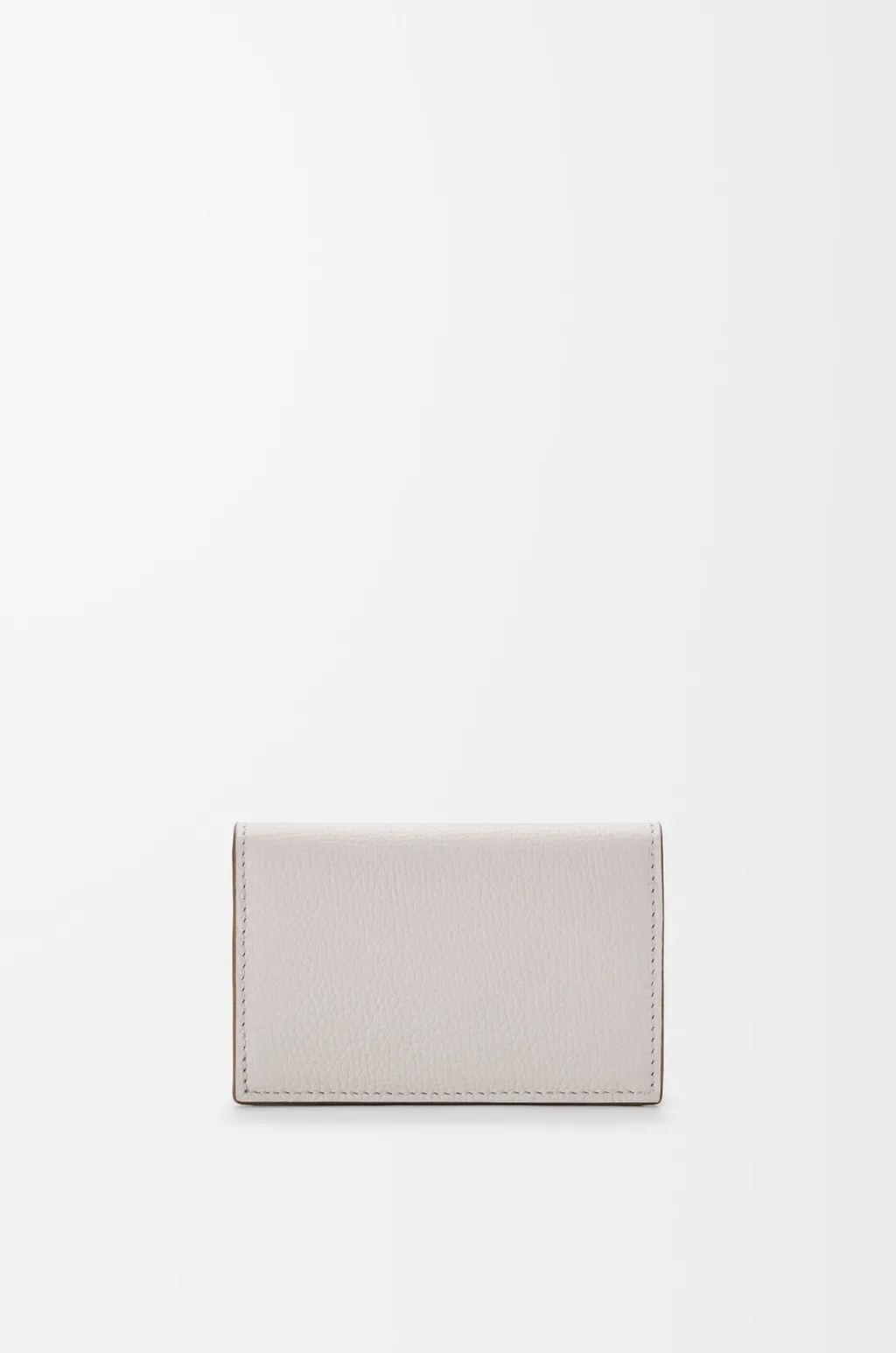 Anagram Business Cardholder In Pebble Grained Calfskin