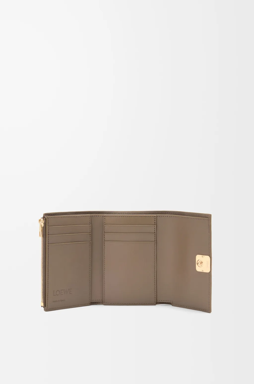 Anagram Small Vertical Wallet In Pebble Grained Calfskin