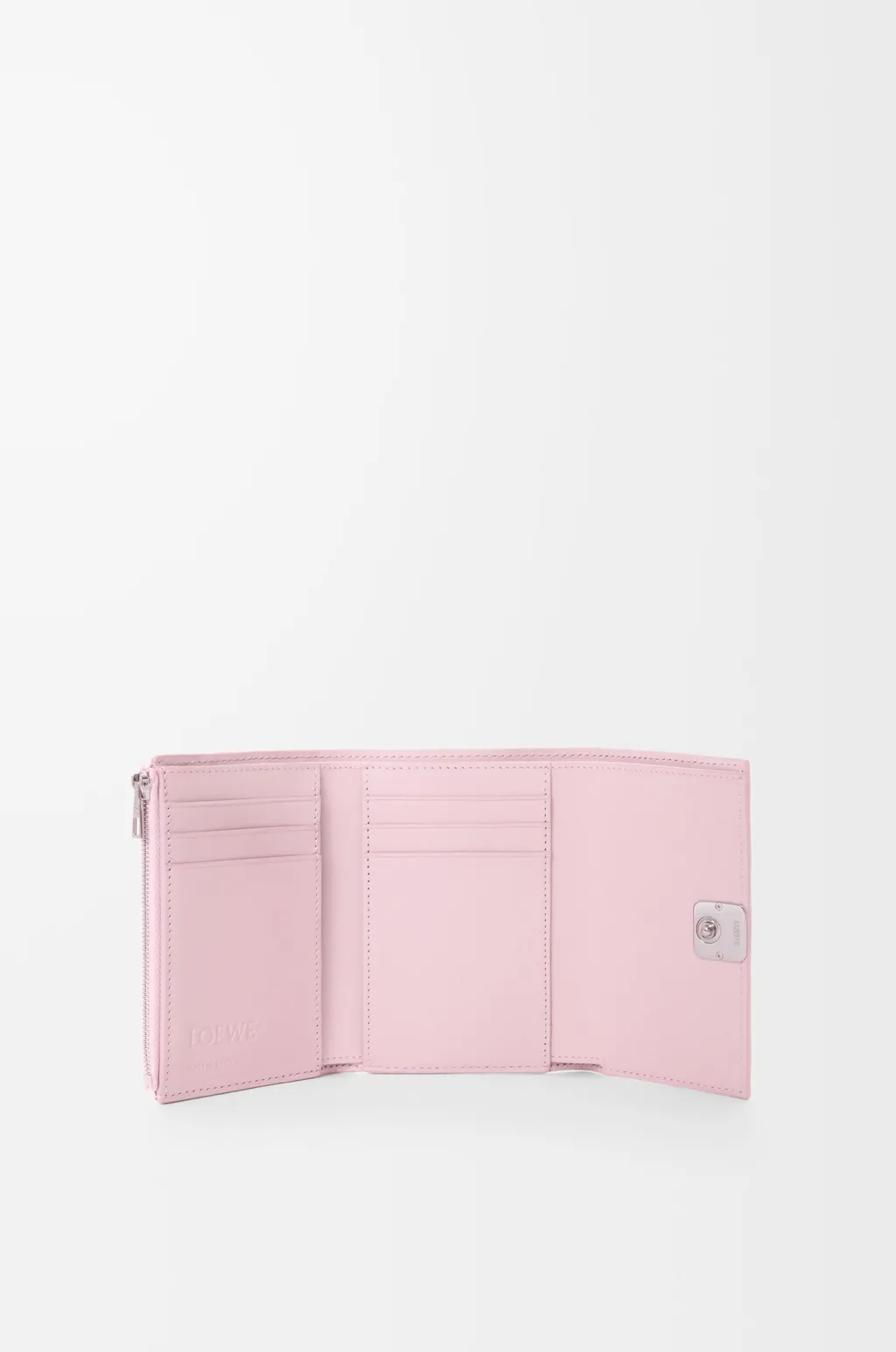 Anagram Small Vertical Wallet In Pebble Grained Calfskin