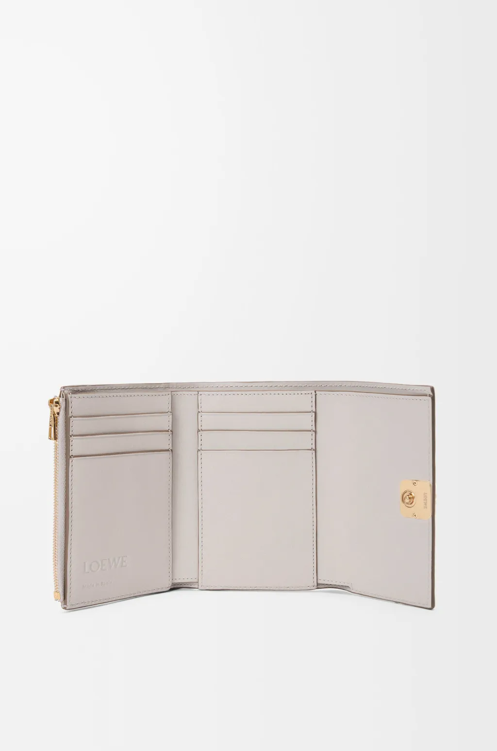 Anagram Small Vertical Wallet In Pebble Grained Calfskin