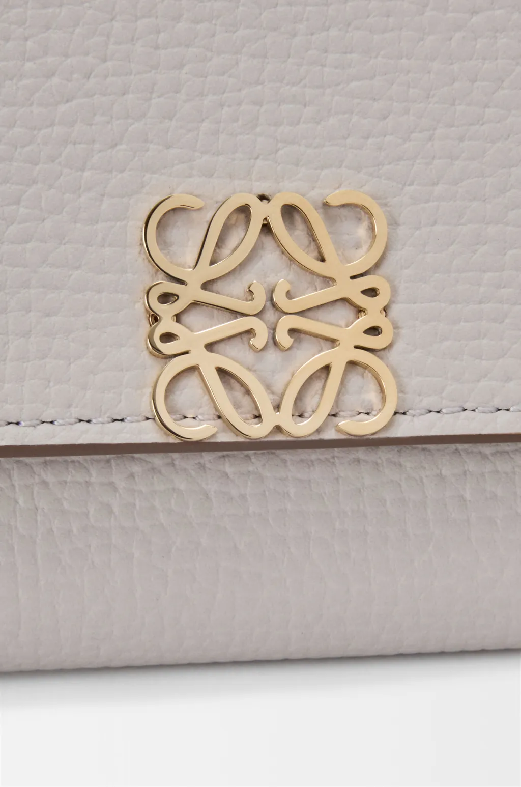 Anagram Small Vertical Wallet In Pebble Grained Calfskin