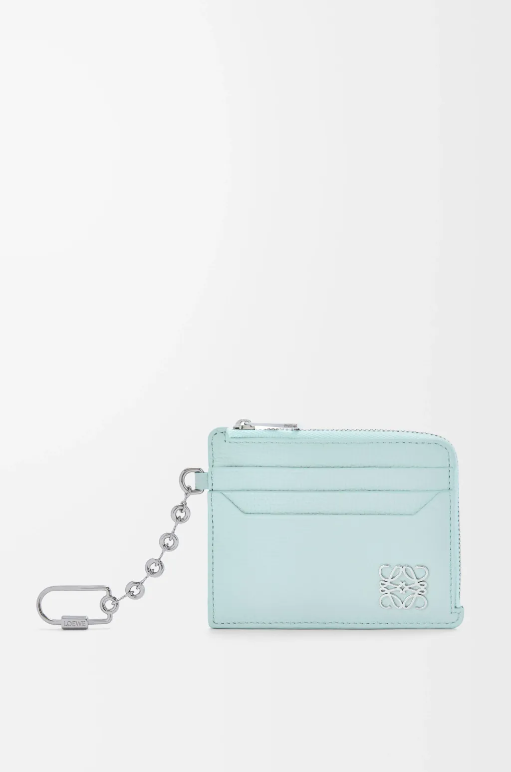 Anagram Square Coin Cardholder In Pebble Grained Calfskin