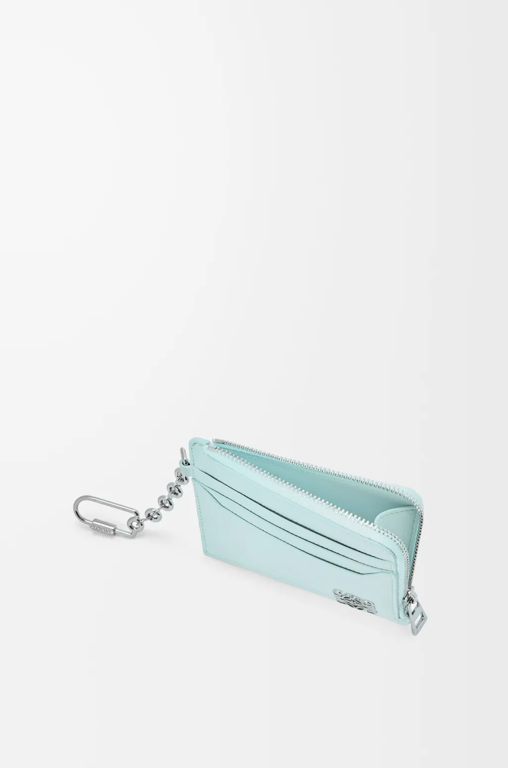 Anagram Square Coin Cardholder In Pebble Grained Calfskin