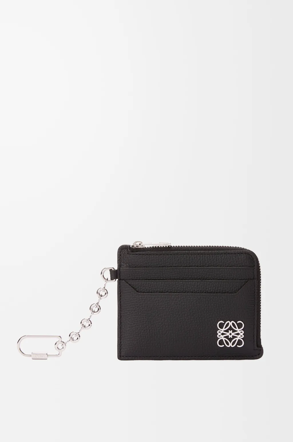 Anagram Square Coin Cardholder In Pebble Grained Calfskin