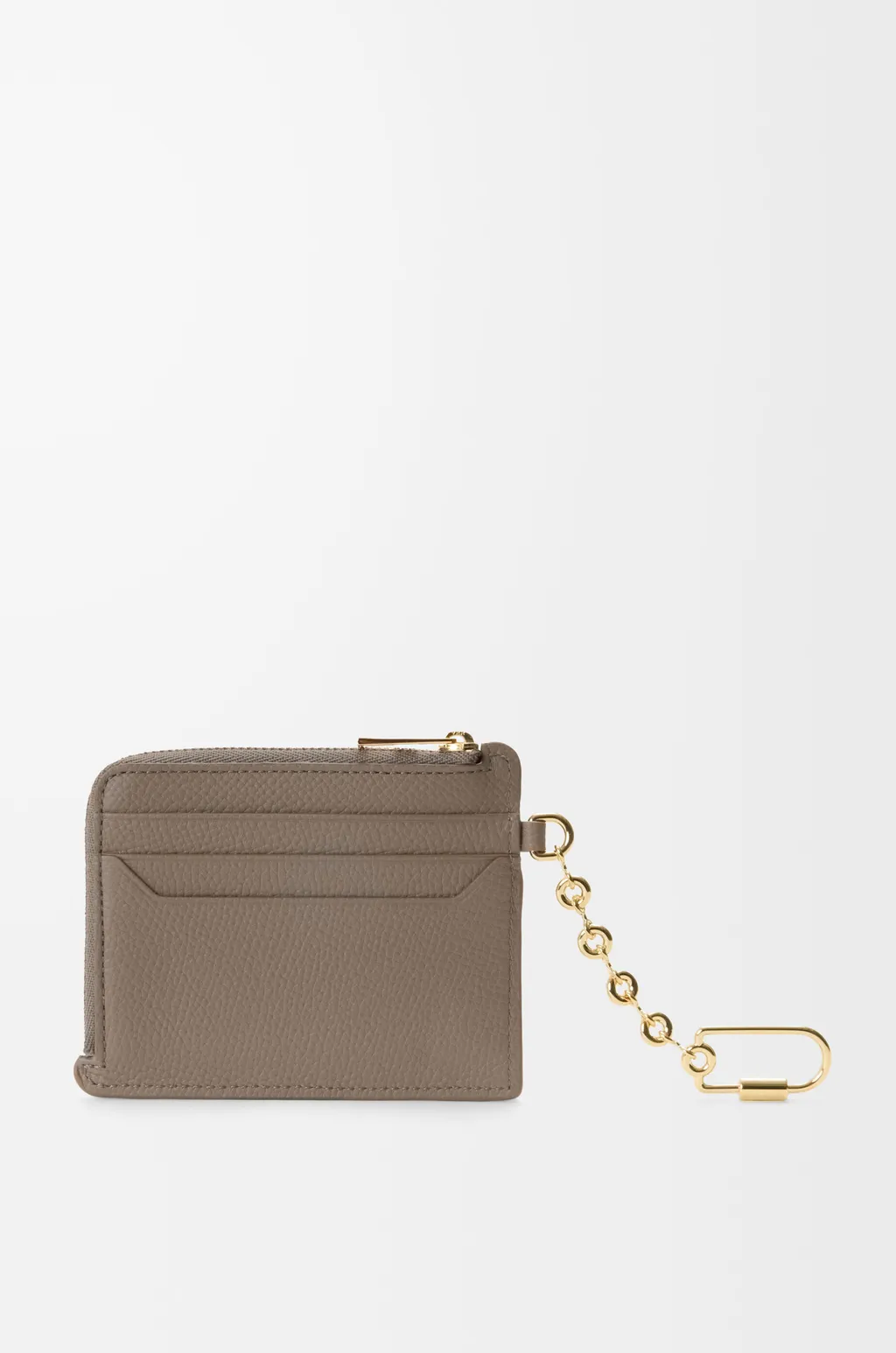 Anagram Square Coin Cardholder In Pebble Grained Calfskin