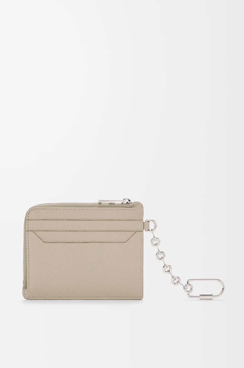 Anagram Square Coin Cardholder In Pebble Grained Calfskin