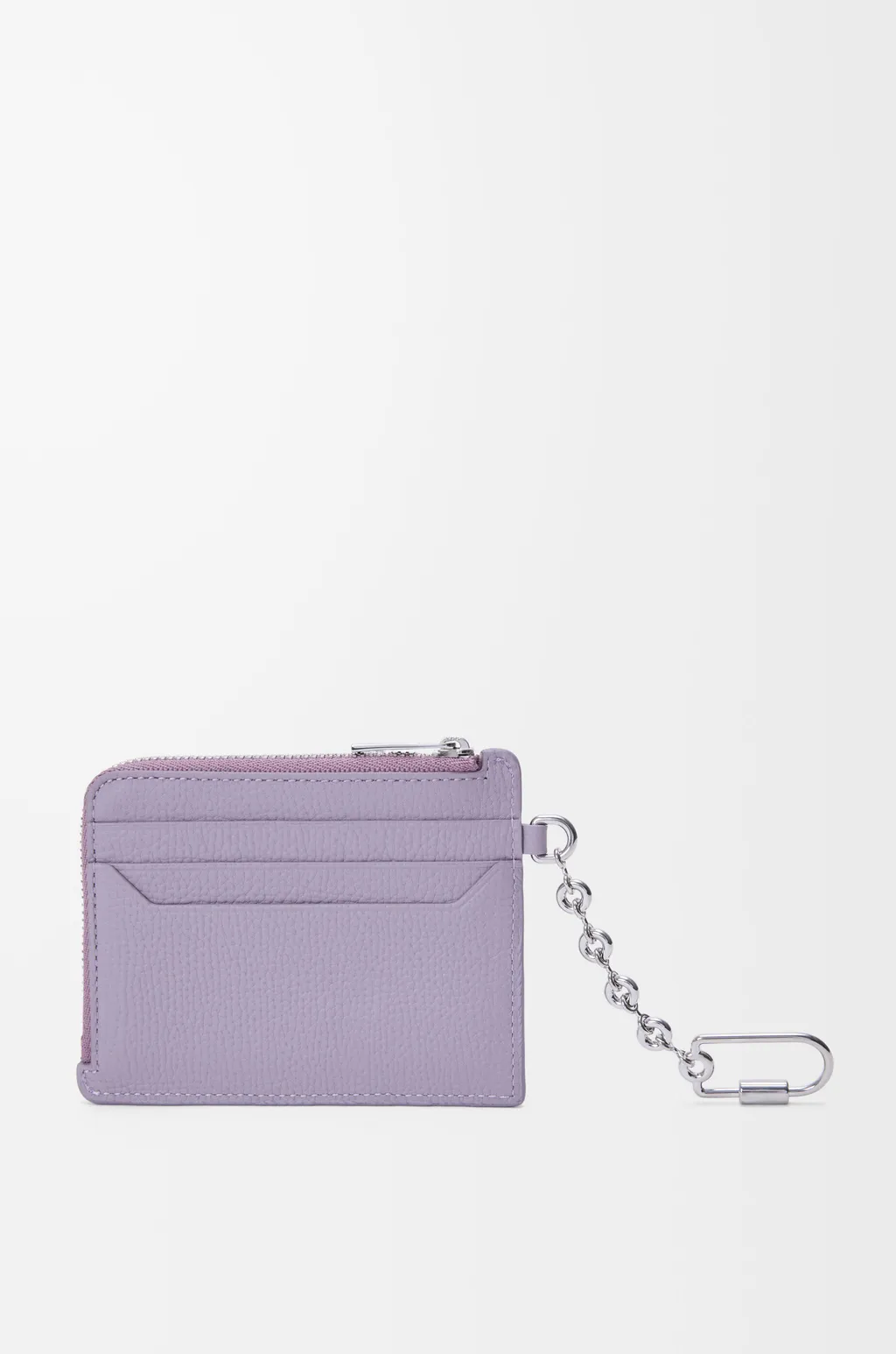Anagram Square Coin Cardholder In Pebble Grained Calfskin
