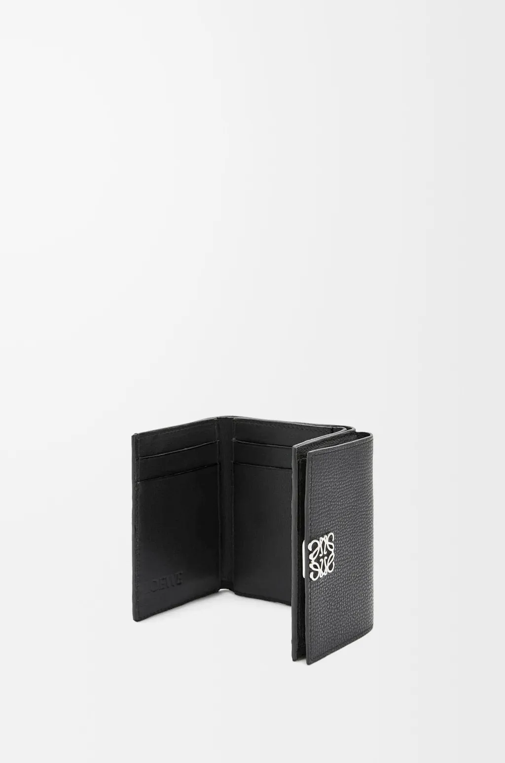 Anagram Trifold Wallet In Pebble Grained Calfskin