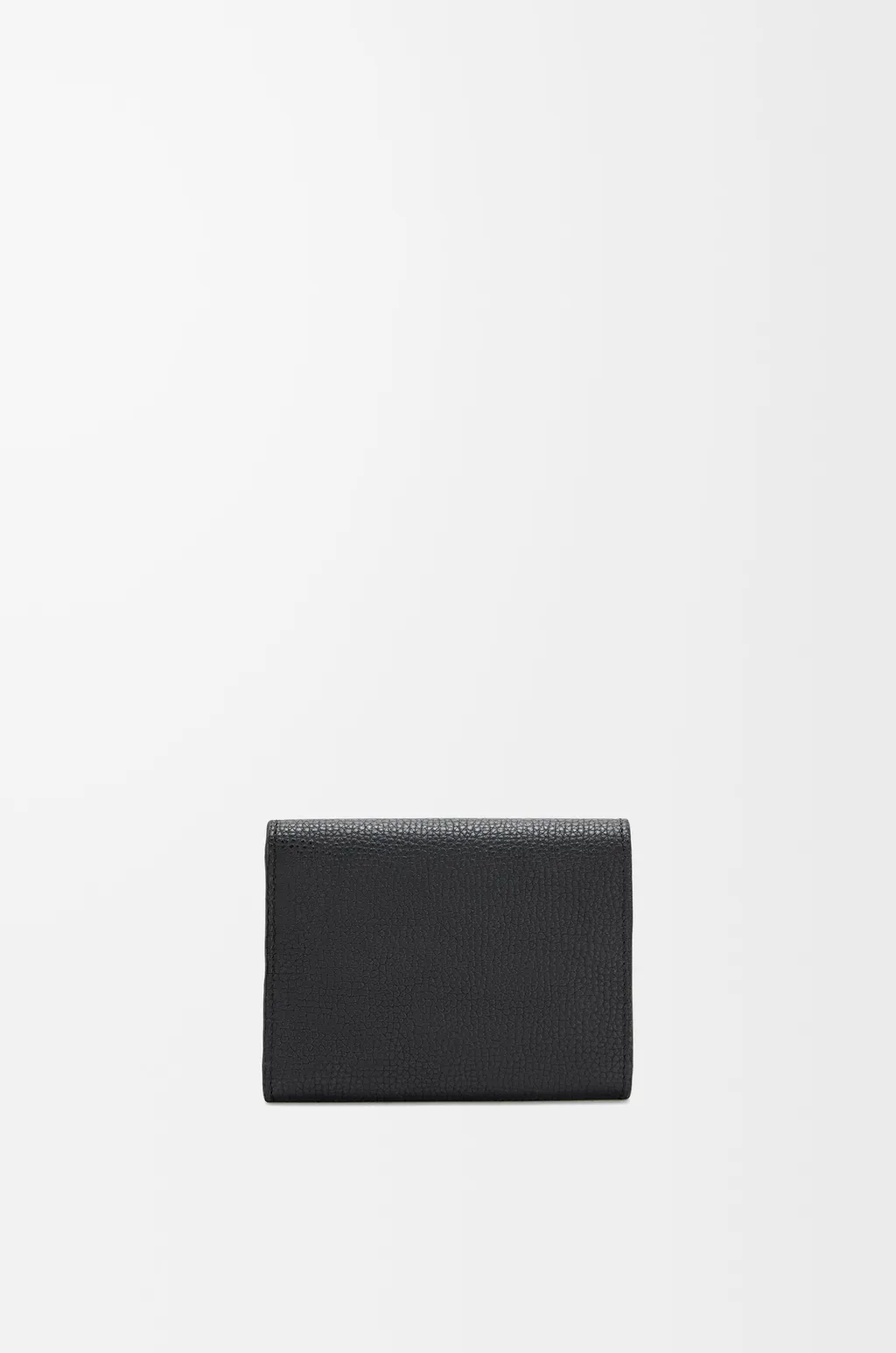 Anagram Trifold Wallet In Pebble Grained Calfskin