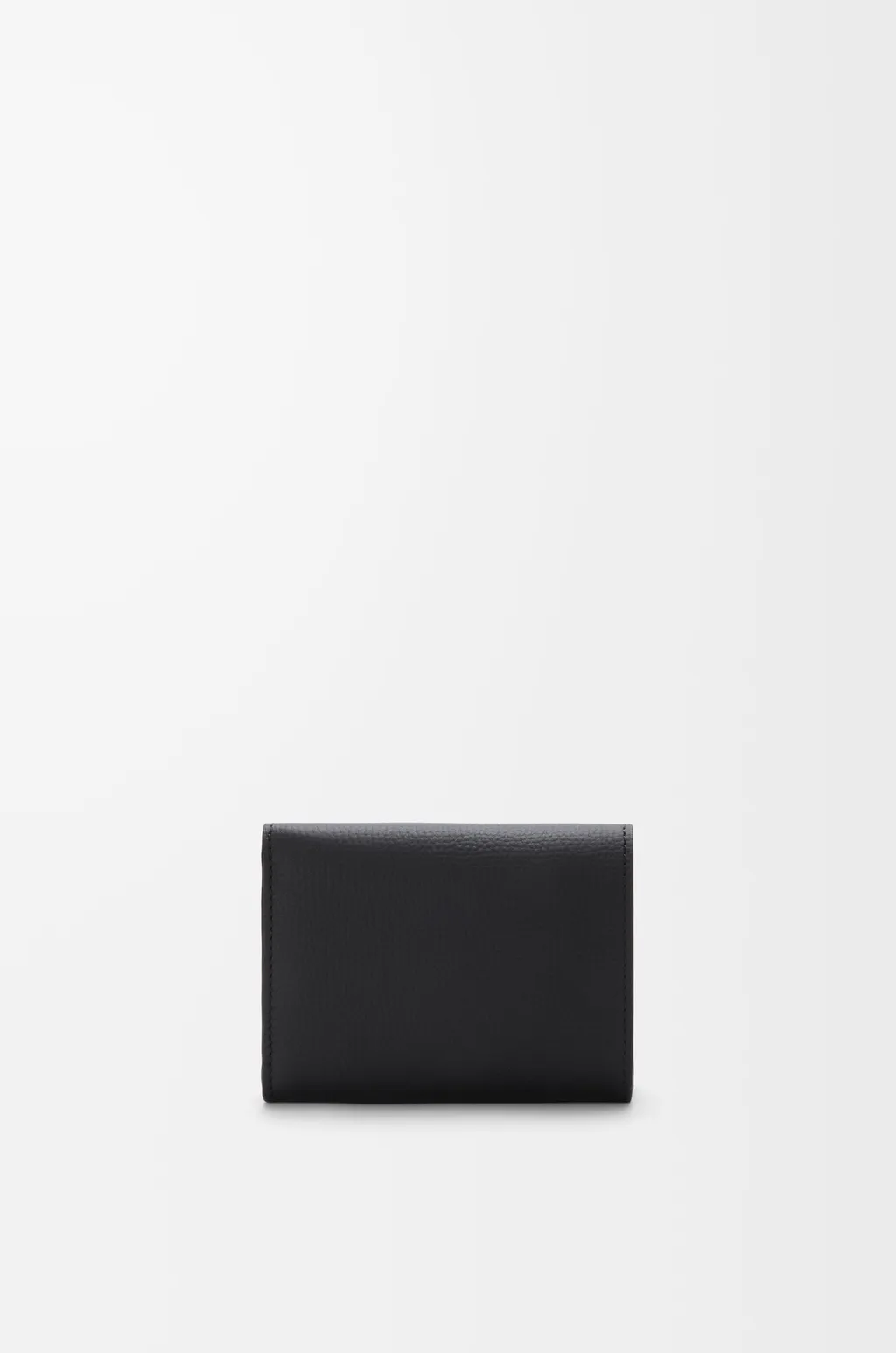 Anagram Trifold Wallet In Pebble Grained Calfskin