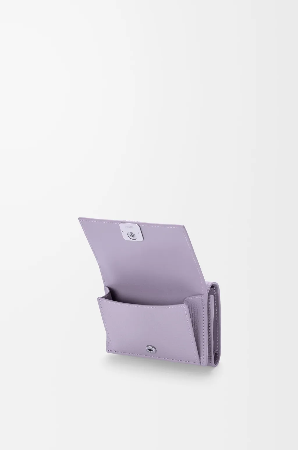 Anagram Trifold Wallet In Pebble Grained Calfskin