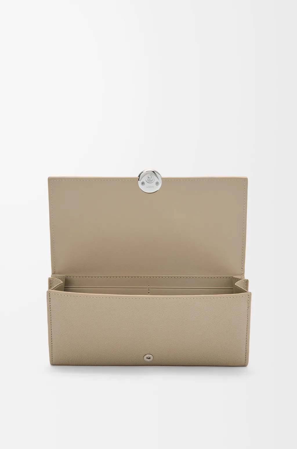 Pebble Continental Wallet In Mini Grain Calfskin
