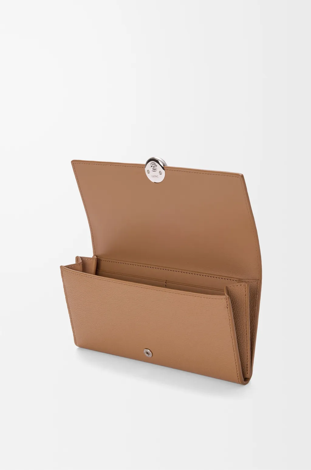Pebble Continental Wallet In Mini Grain Calfskin
