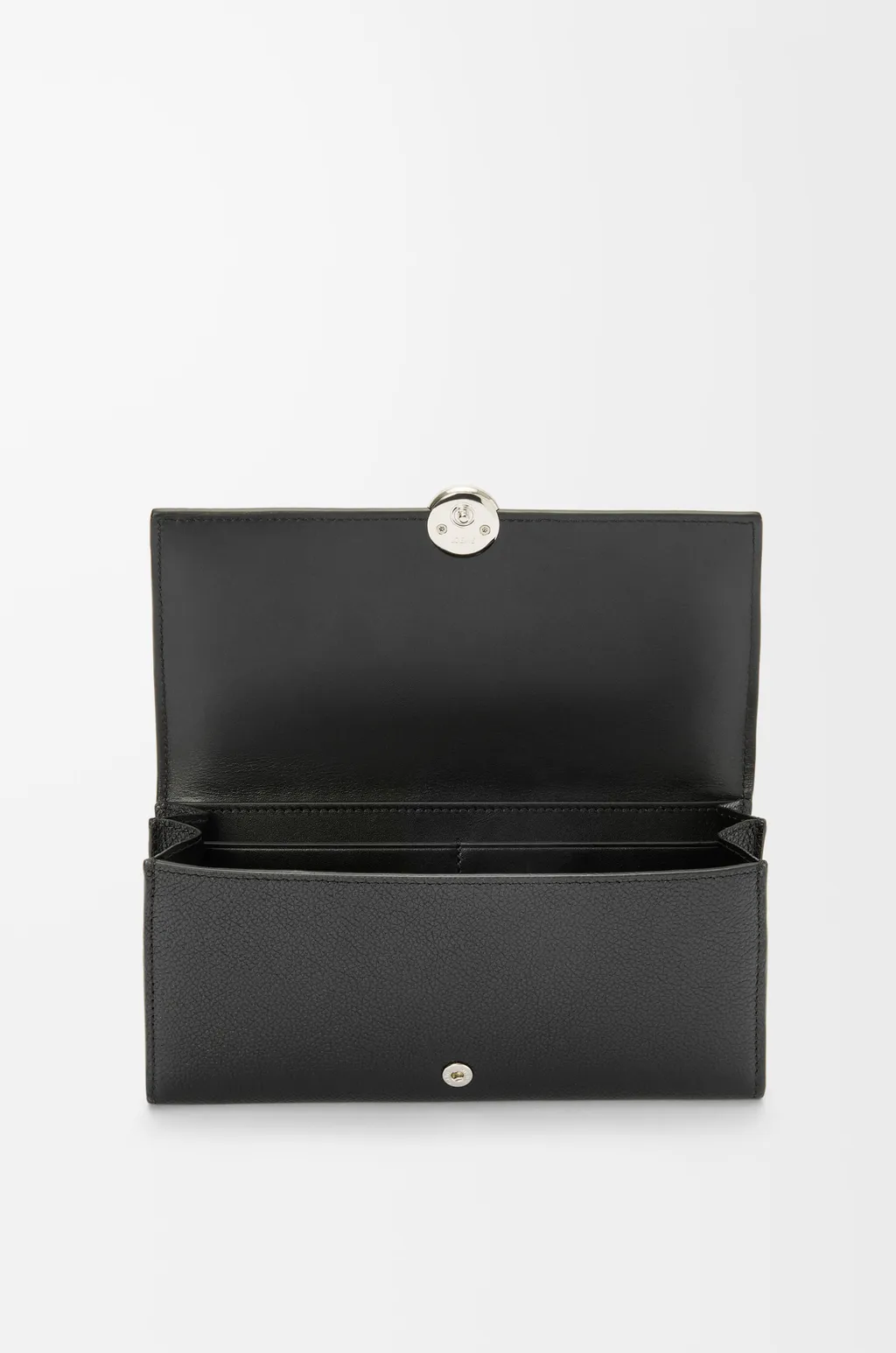 Pebble Continental Wallet In Mini Grain Calfskin