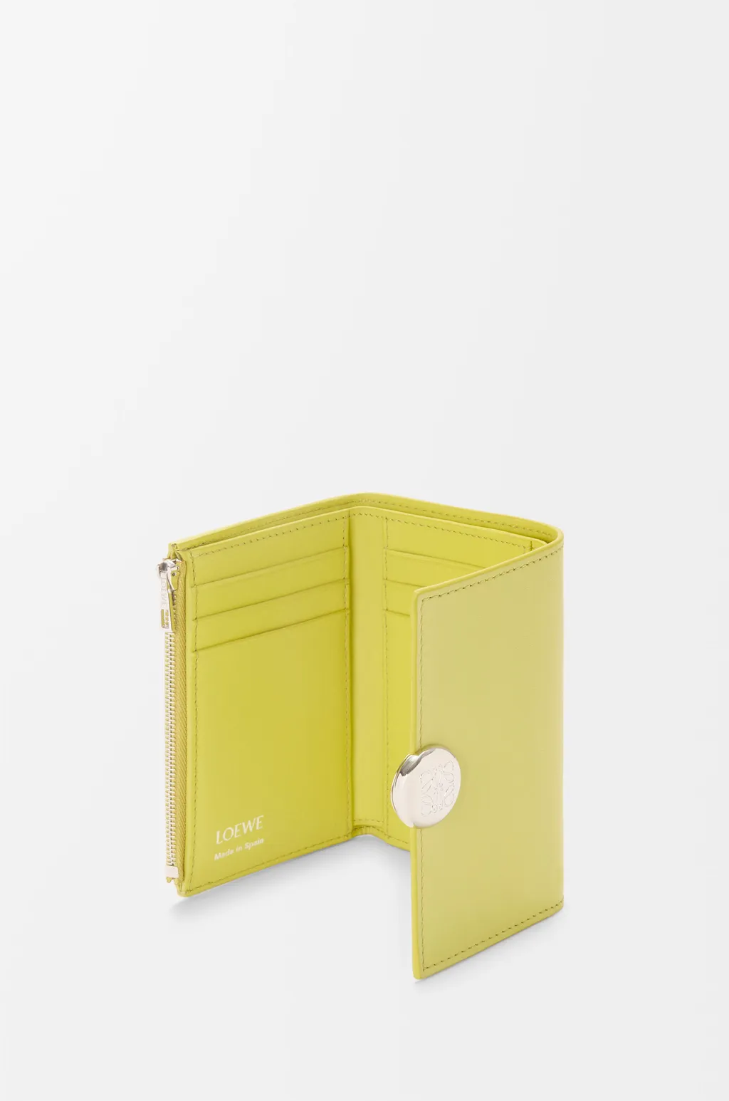 Pebble Small Vertical Wallet In Shiny Nappa Calfskin