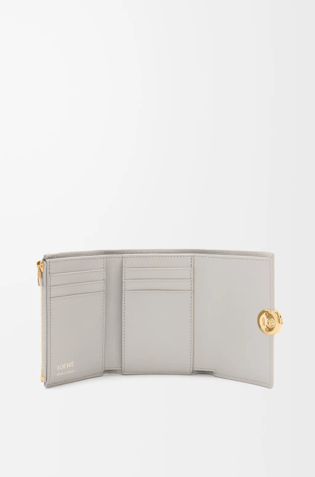Pebble Small Vertical Wallet In Shiny Nappa Calfskin