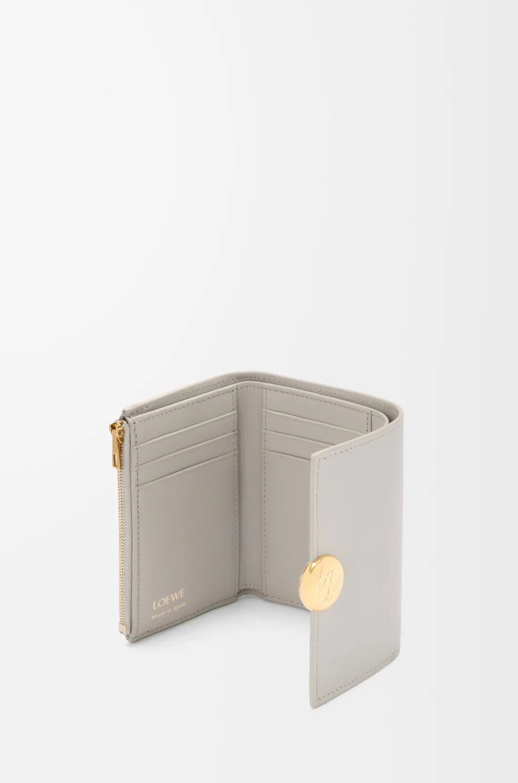 Pebble Small Vertical Wallet In Shiny Nappa Calfskin